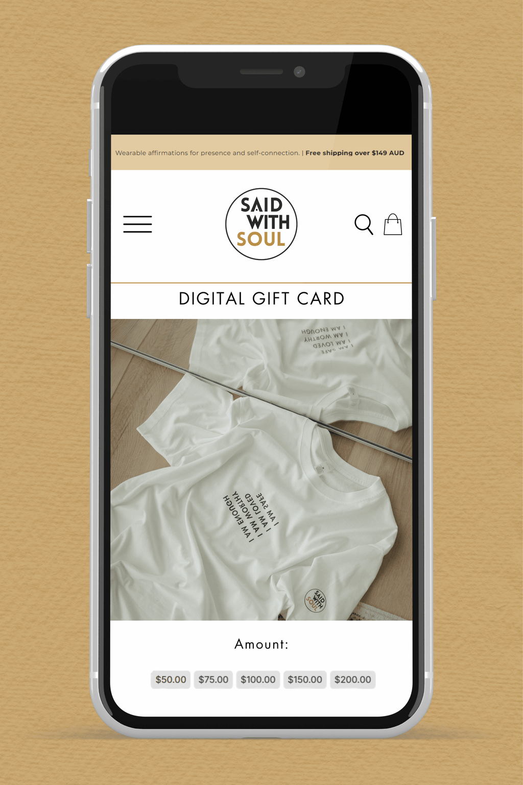 Said With Soul Gift Card